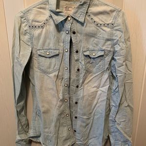 Denim Western Button Up